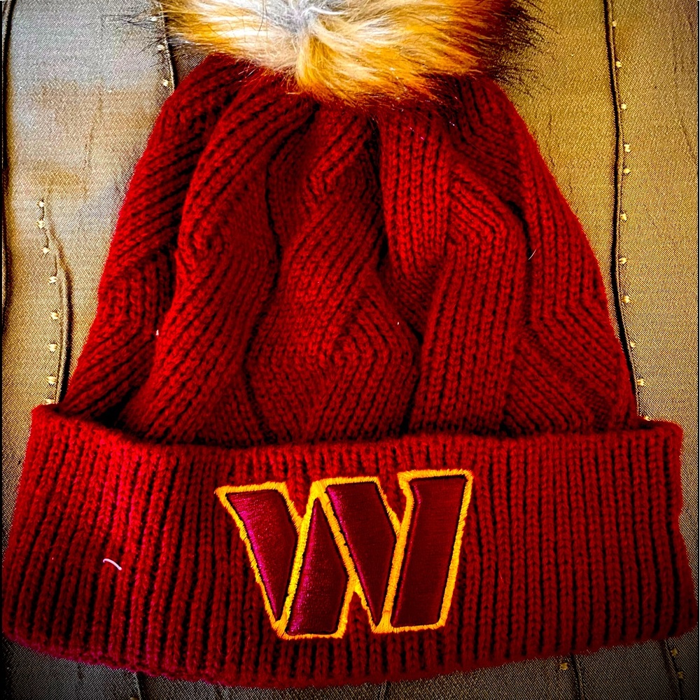 Brand New Never Worn Washington Commanders Knot Hat